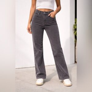 Calvin Klein Gray Corduroy Straight Leg Jeans 32x28